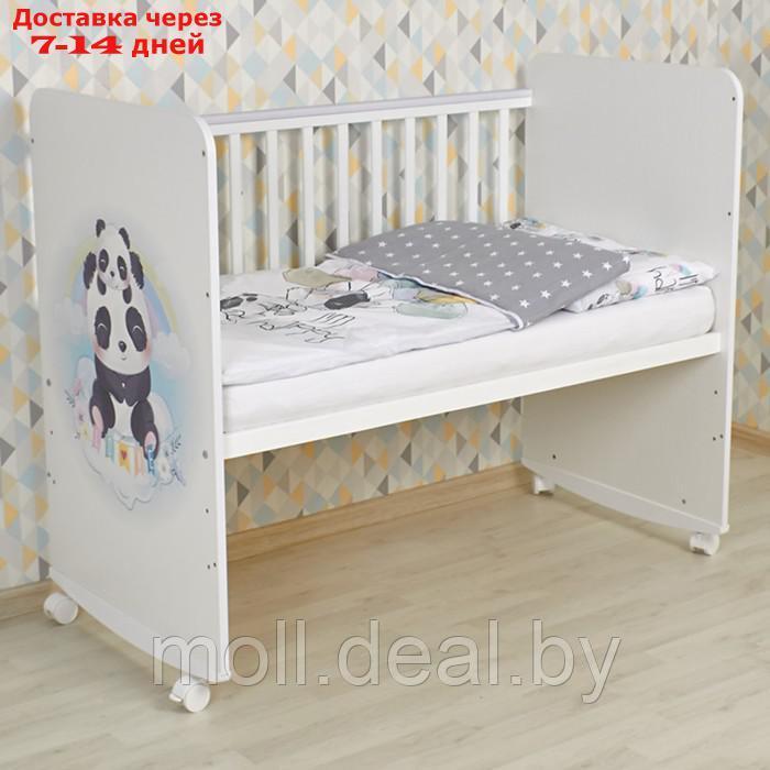 Кроватка детская Фея 702 Милые панды, белый - фото 2 - id-p227085727