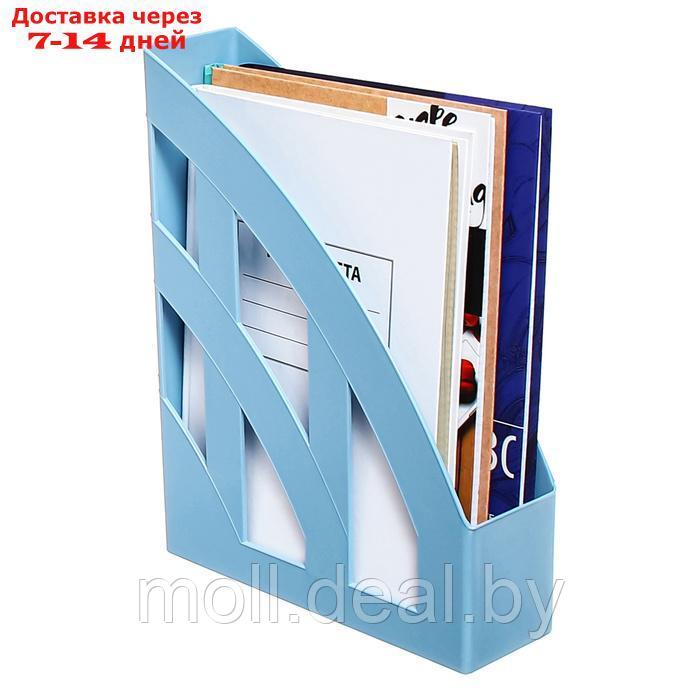 Лоток для бумаг вертикальный 75 мм, ErichKrause "Office Manga", голубой - фото 3 - id-p227079769