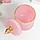Шкатулка стекло "Ромбы и купол" розовый с золотом 14х8,2х8,2 см, фото 2