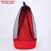 Рюкзак пляжный , 47*24 см, сетка, для песочницы, красный цвет