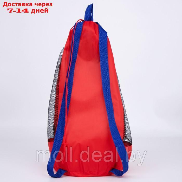 Рюкзак пляжный , 47*24 см, сетка, для песочницы, красный цвет - фото 3 - id-p227112927