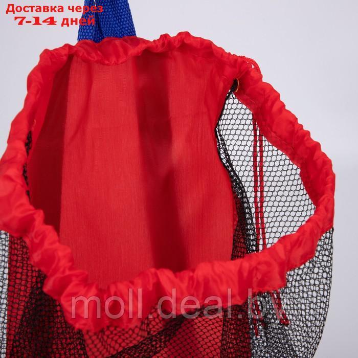 Рюкзак пляжный , 47*24 см, сетка, для песочницы, красный цвет - фото 4 - id-p227112927