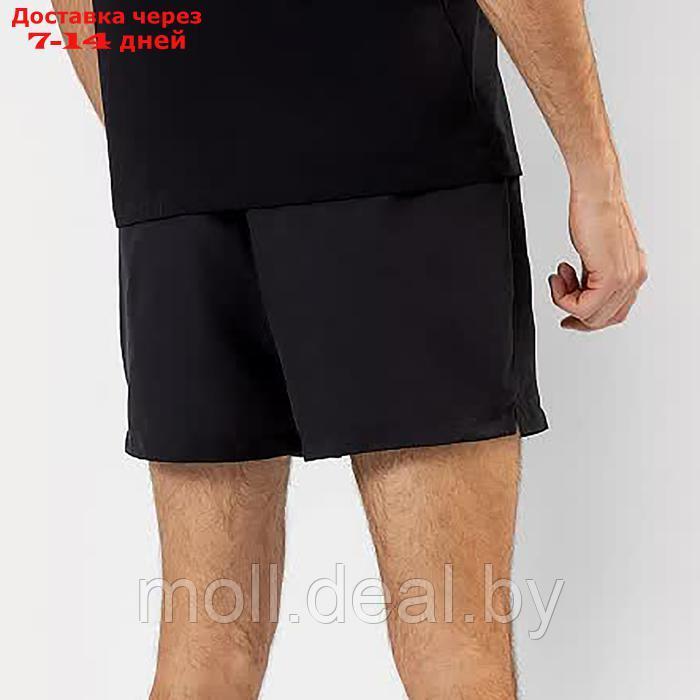 Шорты мужские спортивные, цвет черный, размер 50 (L) - фото 3 - id-p226890454