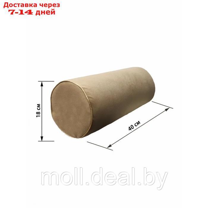 Подушка-валик декоративная на диван, размер 18х40 см - фото 4 - id-p226889492
