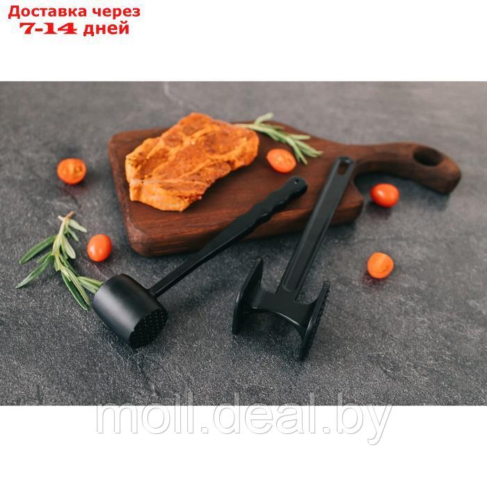 Молоток для мяса Magistro Alum black, 110 грамм, 22 см, цвет чёрный - фото 2 - id-p227076784