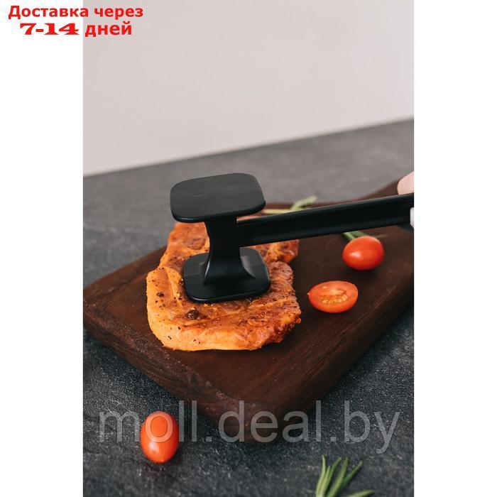 Молоток для мяса Magistro Alum black, 110 грамм, 22 см, цвет чёрный - фото 10 - id-p227076784