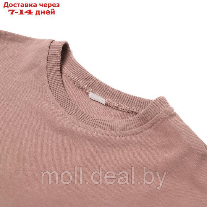 Костюм детский (футболка,шорты), цвет коричневый, рост 110 - фото 2 - id-p227083759