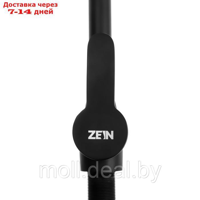 Смеситель для кухни ZEIN Z2228, однорычажный, высокий излив, картридж керамика 40 мм, черный - фото 3 - id-p227110834