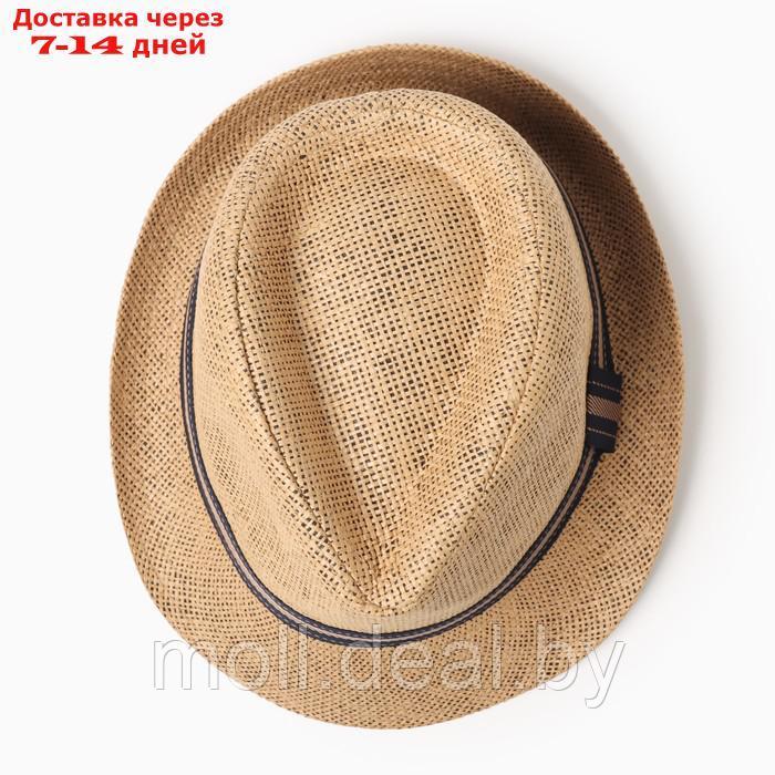 Шляпа мужская MINAKU "Пляж", размер 58, цвет коричневый - фото 2 - id-p226886538