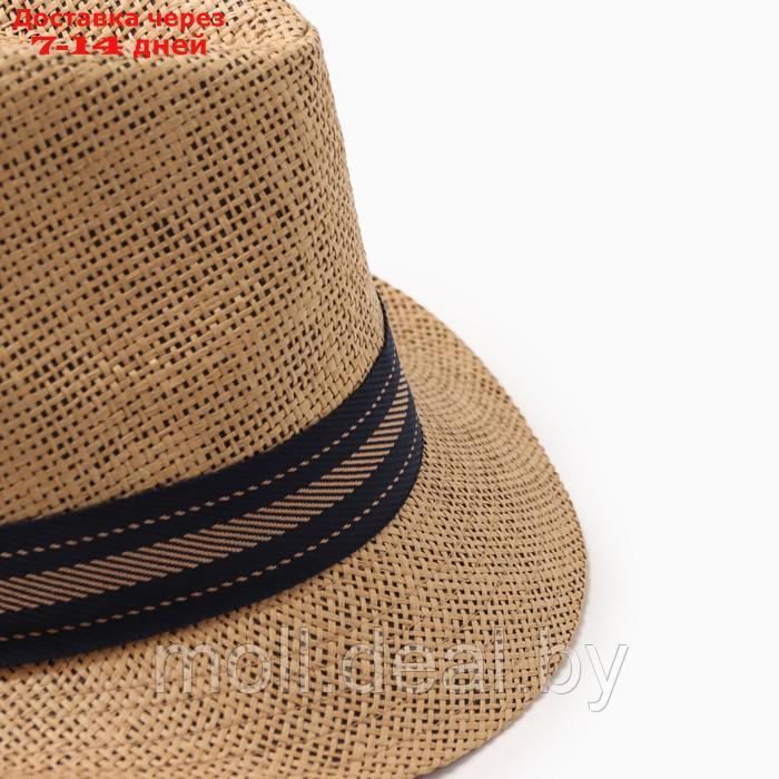 Шляпа мужская MINAKU "Пляж", размер 58, цвет коричневый - фото 3 - id-p226886538