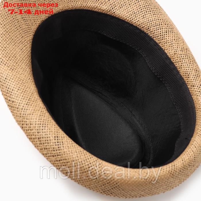 Шляпа мужская MINAKU "Пляж", размер 58, цвет коричневый - фото 4 - id-p226886538