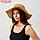 Шляпа женская с леопардовым ремешком MINAKU цвет коричневый, р-р 58, фото 6