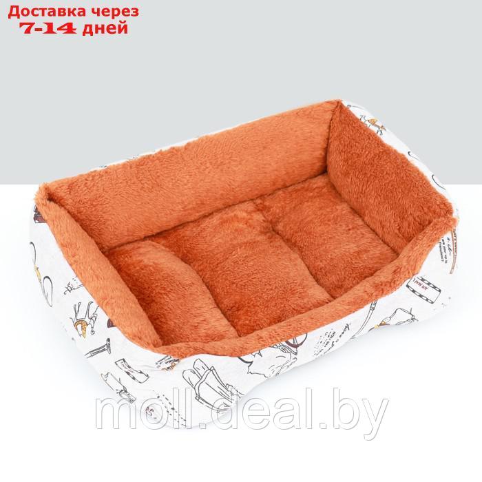 Лежанка для животных, двухсторонняя подушка, 45 х 30 х 15 см - фото 2 - id-p227087720