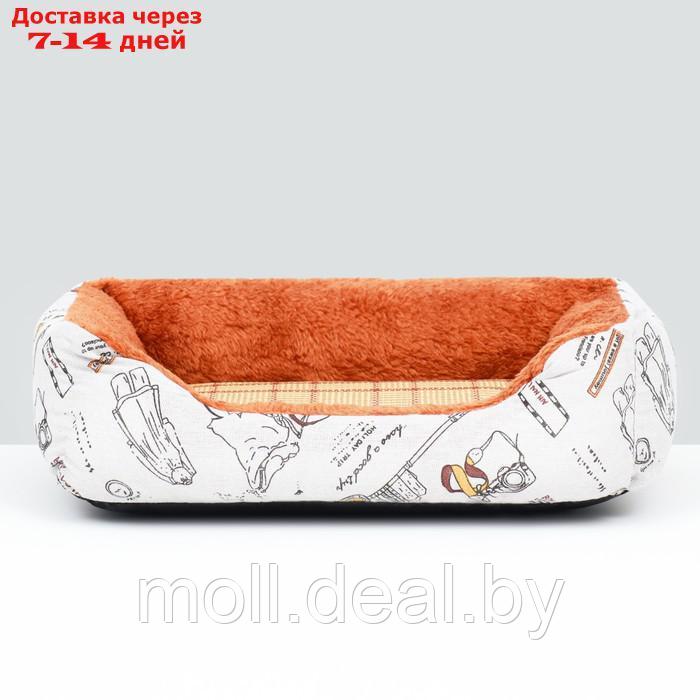 Лежанка для животных, двухсторонняя подушка, 45 х 30 х 15 см - фото 3 - id-p227087720