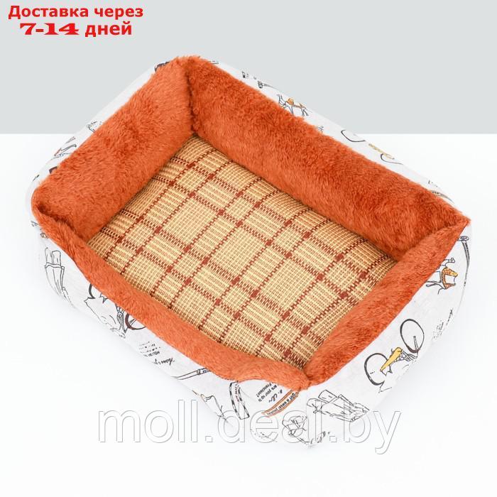 Лежанка для животных, двухсторонняя подушка, 45 х 30 х 15 см - фото 4 - id-p227087720