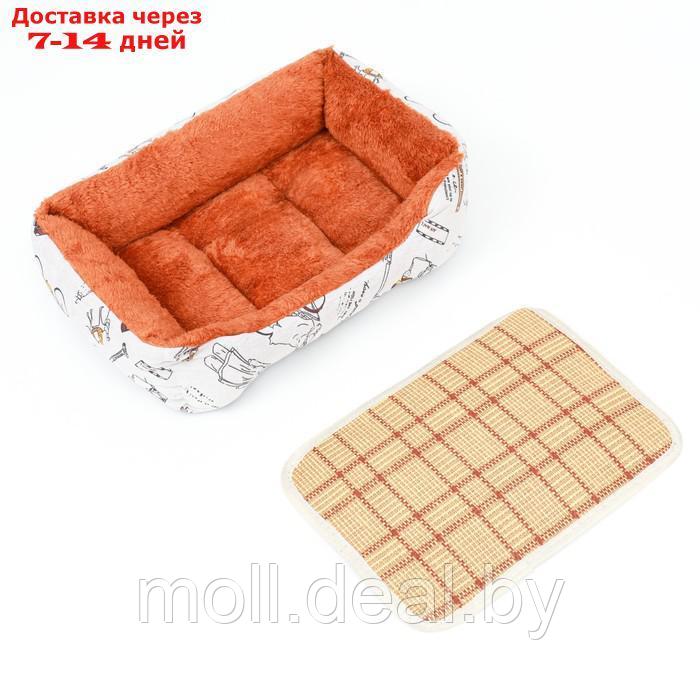 Лежанка для животных, двухсторонняя подушка, 45 х 30 х 15 см - фото 5 - id-p227087720