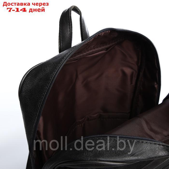 Рюкзак мужской, 30*11*41, отд на молнии, 2н/кармана, серый - фото 4 - id-p227095486