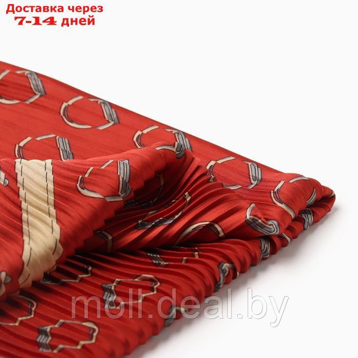 Плиссированный женский платок MINAKU, 70*70, цв.красный - фото 2 - id-p226887524
