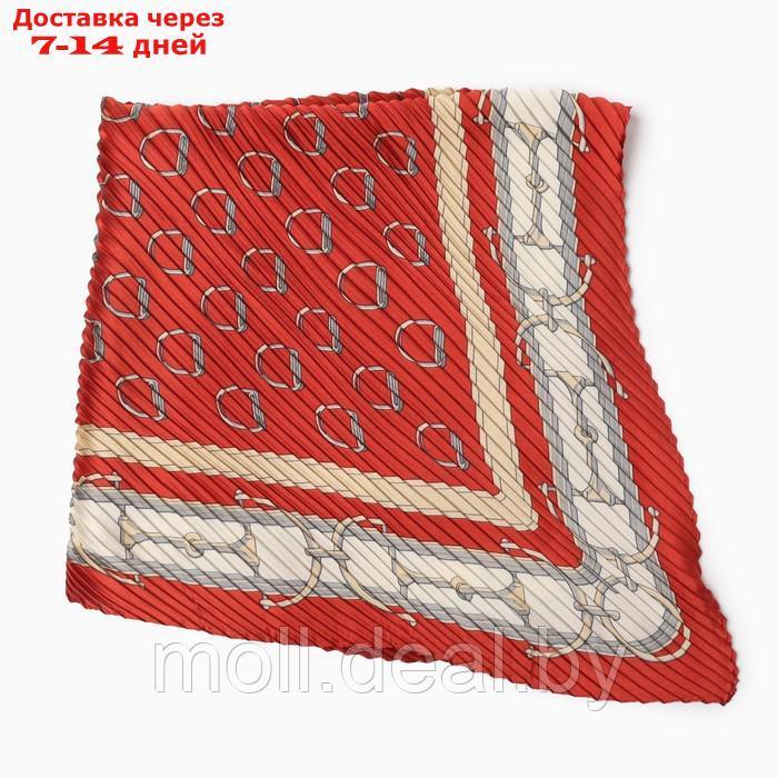 Плиссированный женский платок MINAKU, 70*70, цв.красный - фото 3 - id-p226887524