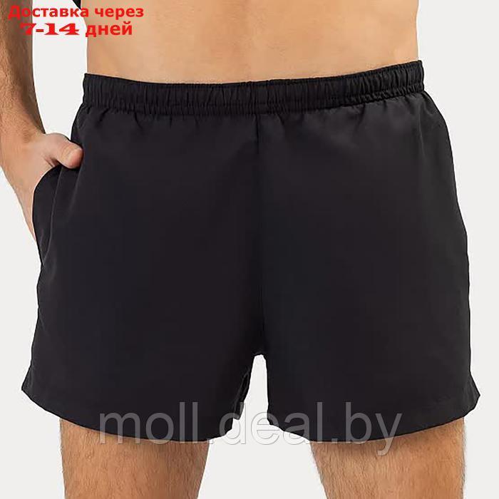 Шорты мужские спортивные, цвет черный, размер 48 (M) - фото 1 - id-p226890468