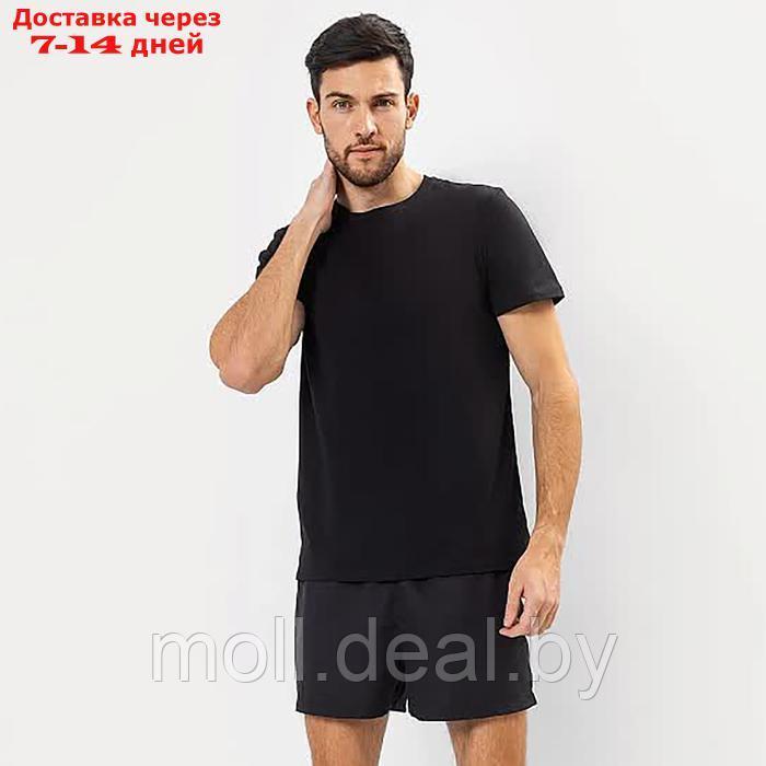 Шорты мужские спортивные, цвет черный, размер 48 (M) - фото 2 - id-p226890468