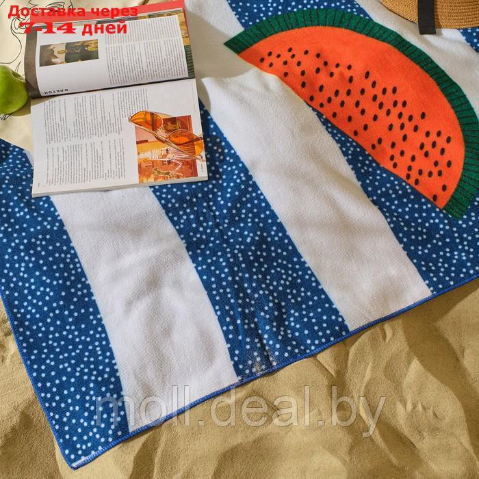 Полотенце пляжное Этель "Watermelon", 70*140 см,250гр/м2, 100%п/э - фото 8 - id-p226889509