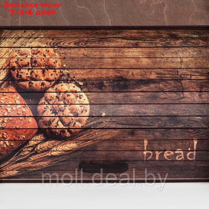 Хлебница деревянная с декором, 29,6х29,6х18,3х0,6 см - фото 4 - id-p227112947