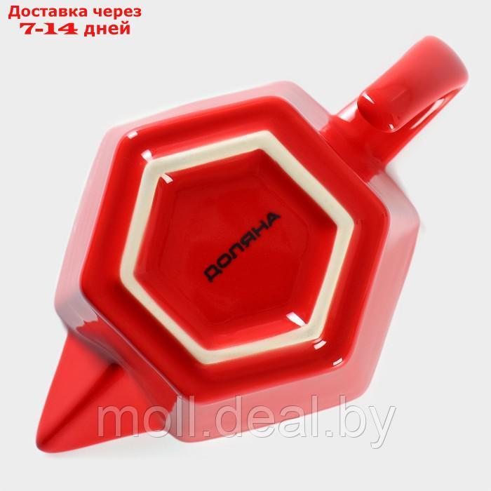Набор керамический для фондю Доляна "Лакомка", 2 шпажки, цвет красный - фото 4 - id-p227076799