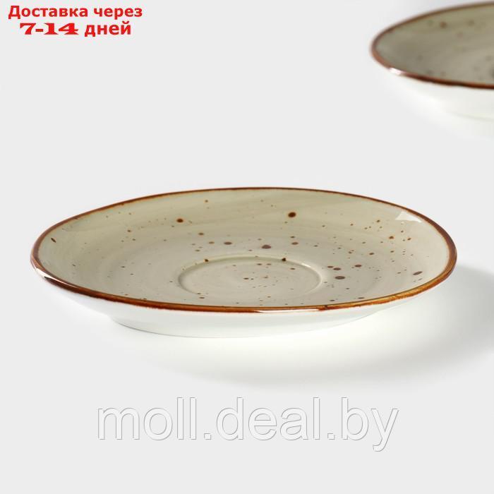 Набор блюдец фарфоровых Magistro Mediterana, 2 предмета: 16×15 см, цвет бежевый - фото 5 - id-p227076800