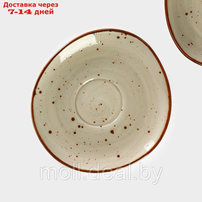 Набор блюдец фарфоровых Magistro Mediterana, 2 предмета: 16×15 см, цвет бежевый - фото 6 - id-p227076800