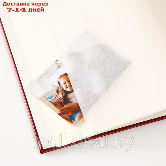 Фотоальбом 29х32 см. 50 листов, "Классика" бордовый, иск-я. кожа - фото 6 - id-p227080787