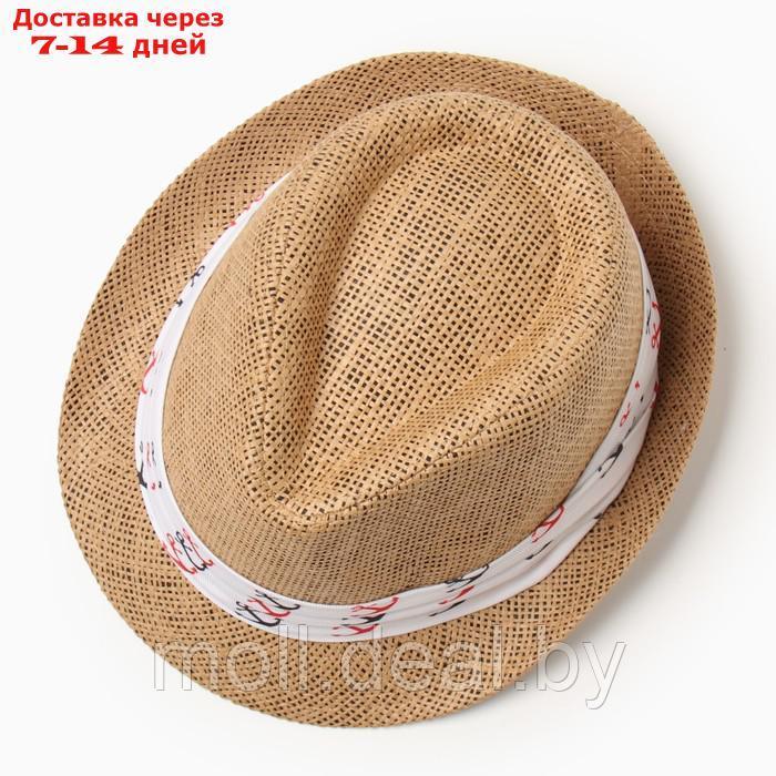 Шляпа мужская MINAKU, цвет светло-коричневый, р-р 58 - фото 2 - id-p227091712