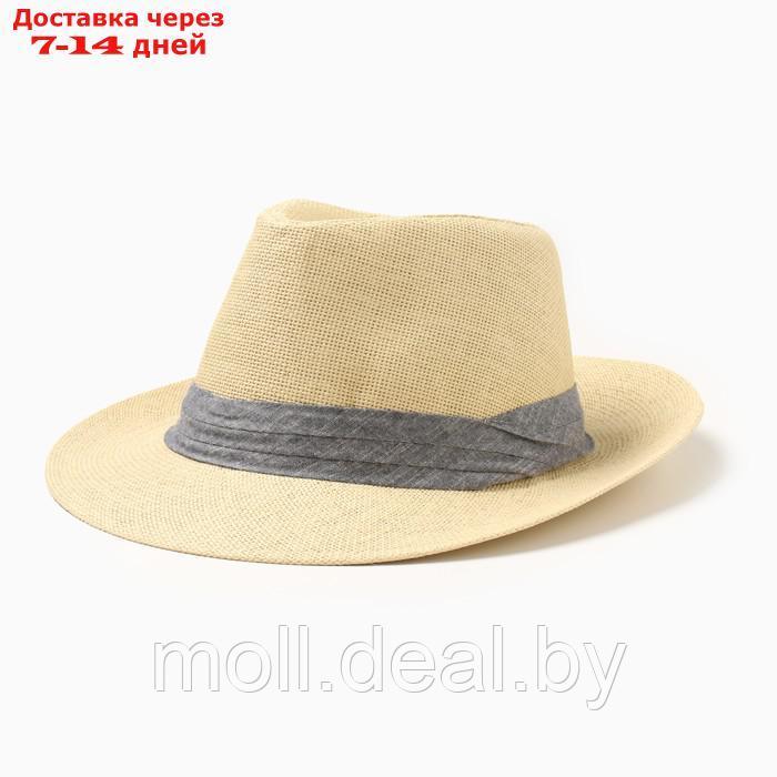 Шляпа мужская MINAKU, цвет бежевый, р-р 58 - фото 1 - id-p227091713