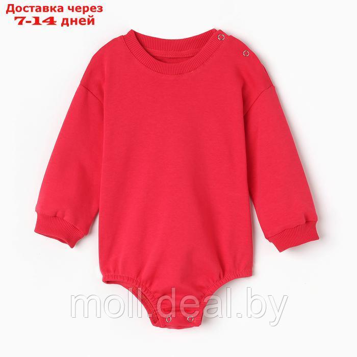 Свитшот-комбинезон детский MINAKU цвет малиновый, рост 62-68 см - фото 1 - id-p227084775