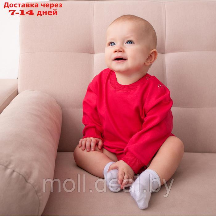 Свитшот-комбинезон детский MINAKU цвет малиновый, рост 62-68 см - фото 2 - id-p227084775