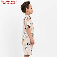 Костюм детский (футболка, шорты) KAFTAN "Graffiti", р.34 (122-128 см)