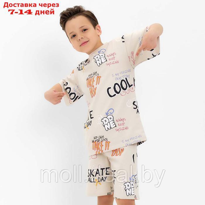 Костюм детский (футболка, шорты) KAFTAN "Graffiti", р.34 (122-128 см) - фото 6 - id-p227106734