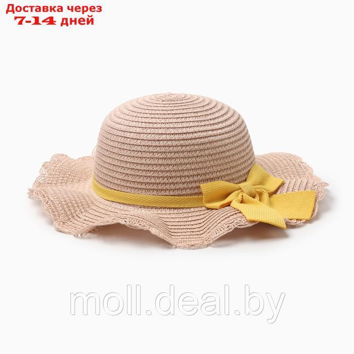 Шляпа для девочки с бантом MINAKU, р-р 52, цв.розовый - фото 1 - id-p227085752