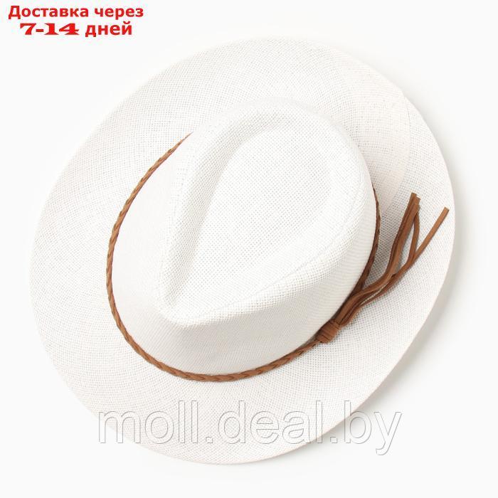 Шляпа мужская MINAKU, цвет белый, р-р 58 - фото 2 - id-p227091720