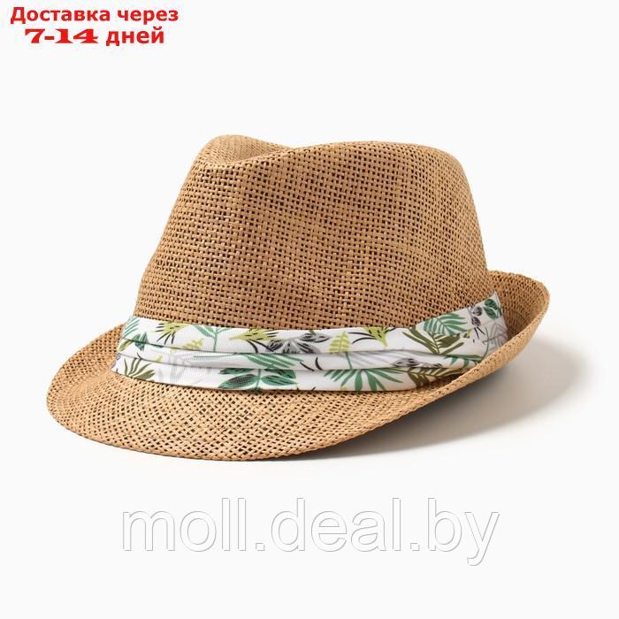 Шляпа мужская MINAKU, цвет светло-коричневый, р-р 58 - фото 1 - id-p227091721