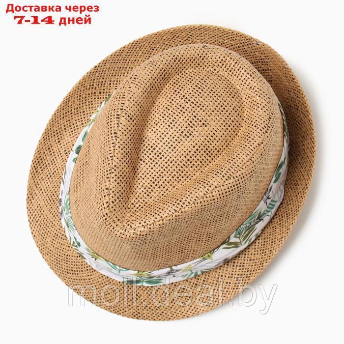 Шляпа мужская MINAKU, цвет светло-коричневый, р-р 58 - фото 2 - id-p227091721