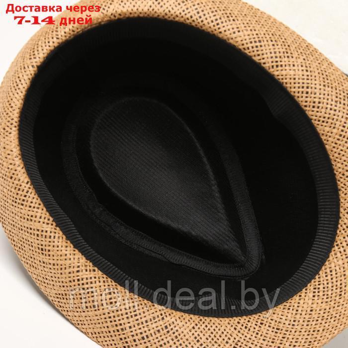 Шляпа мужская MINAKU, цвет светло-коричневый, р-р 58 - фото 4 - id-p227091721