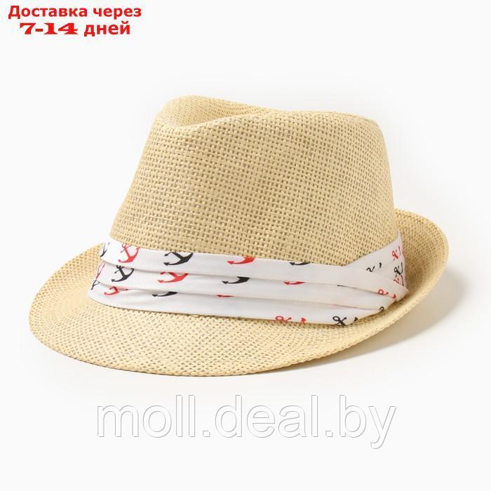Шляпа мужская MINAKU, цвет молочный, р-р 58 - фото 1 - id-p227091724