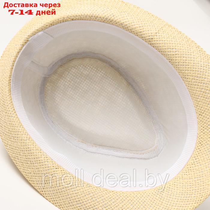 Шляпа мужская MINAKU, цвет молочный, р-р 58 - фото 4 - id-p227091724