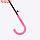 Зонт - трость полуавтоматический "Однотон", 8 спиц, R = 46 см, цвет розовый, фото 2