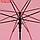 Зонт - трость полуавтоматический "Однотон", 8 спиц, R = 46 см, цвет розовый, фото 8
