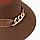 Шляпа женская с цепочкой MINAKU цвет коричневый, размер 56-58, фото 3