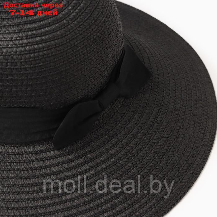 Шляпа женская MINAKU "Beach", размер 56-58, цвет черный - фото 3 - id-p226886567