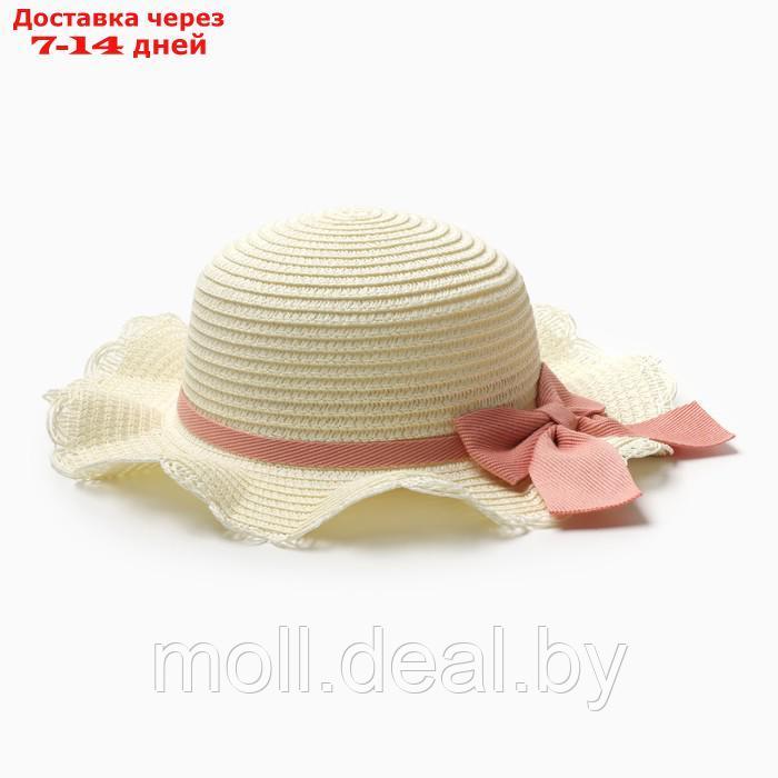 Шляпа для девочки с бантом MINAKU, р-р 52, цв.молочный - фото 1 - id-p227085763
