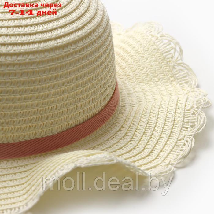 Шляпа для девочки с бантом MINAKU, р-р 52, цв.молочный - фото 3 - id-p227085763